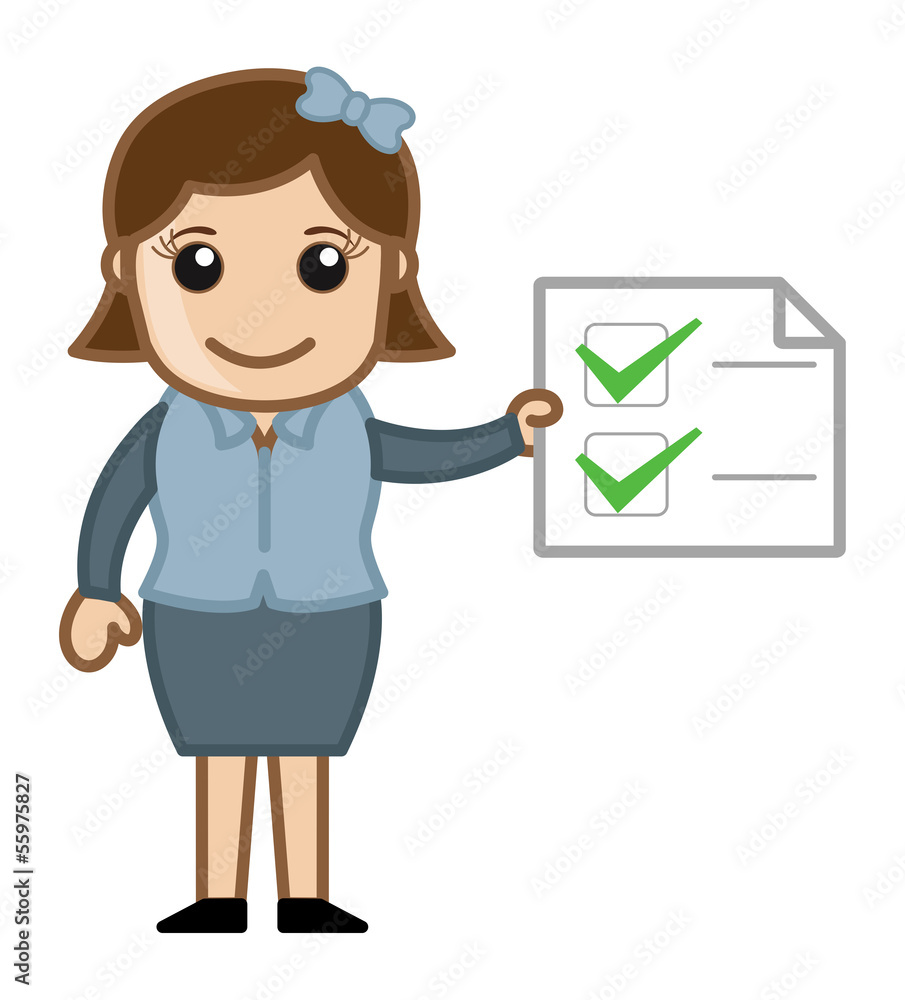 Work Done - Business Cartoons Vectors Work Done - Business Cartoons Vectors