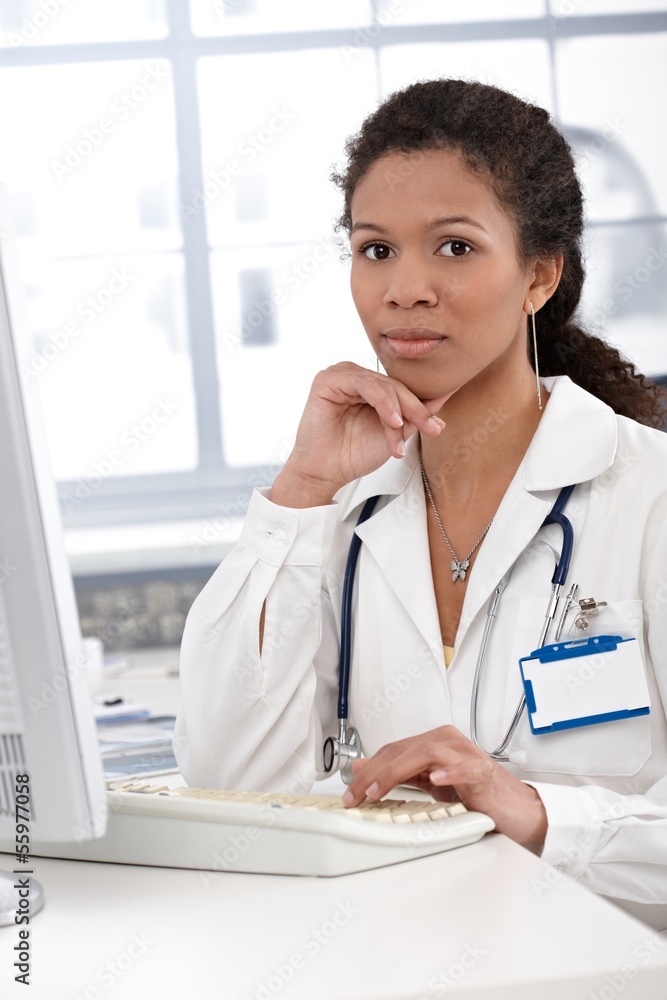 Portrait of attractive female doctor Portrait of attractive female doctor