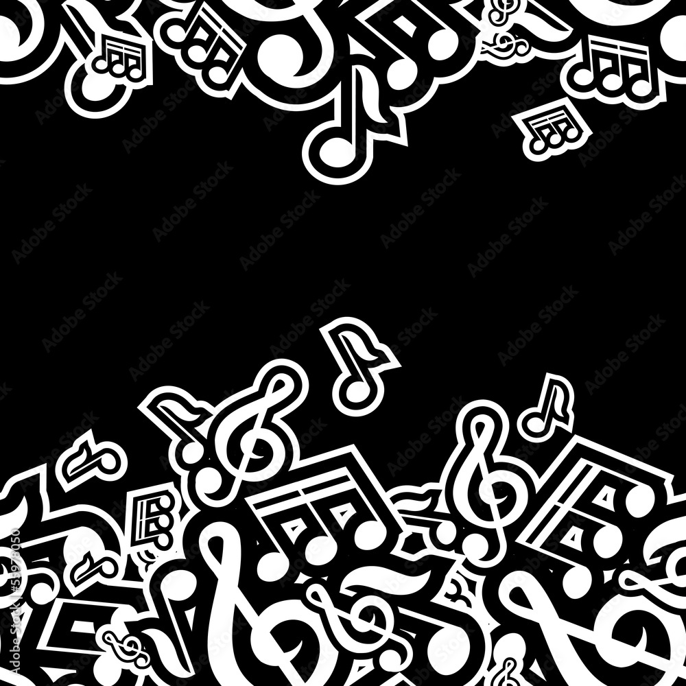 vector illustration of musical notes