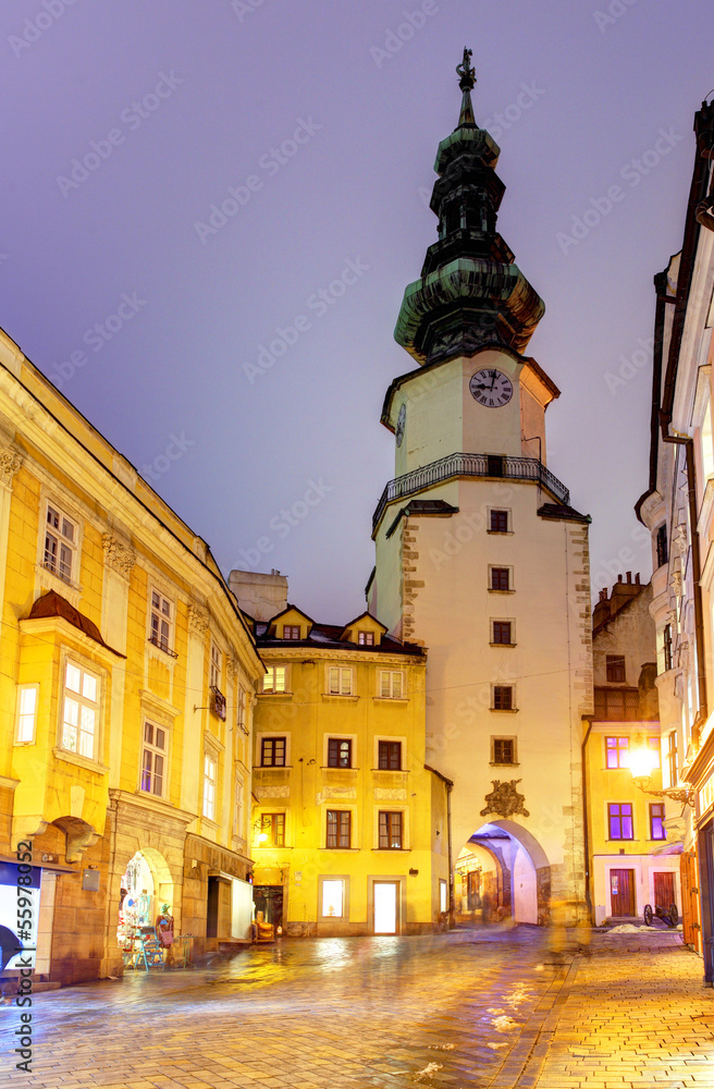 Bratislava - Michael Tower (Michalska Brana), Slovakia. Historic