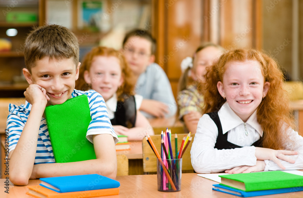 Portrait of happy school children Portrait of happy school children