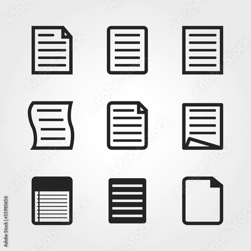 note paper icons