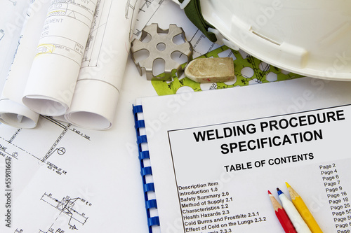 Obraz na plátně Welding procedure specification