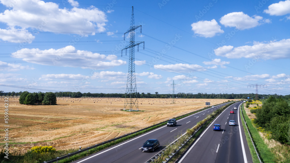 highway in landscape