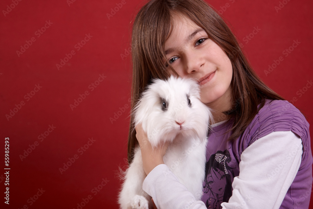 Girl and Rabbit Girl and Rabbit