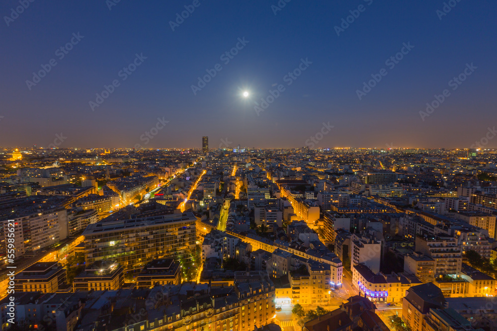 Obraz premium Paris by night, Paris, France