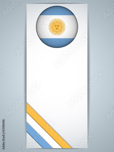 Argentina Country Set of Banners