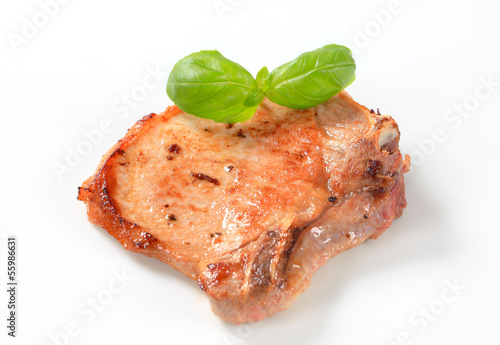 Pan-fried pork chop
