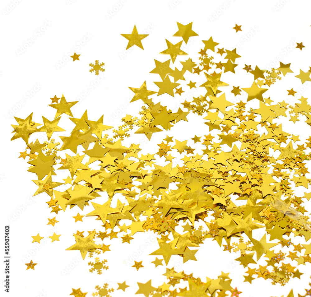 Frohe Weihnachten: Goldene Sternchen Frohe Weihnachten: Goldene Sternchen
