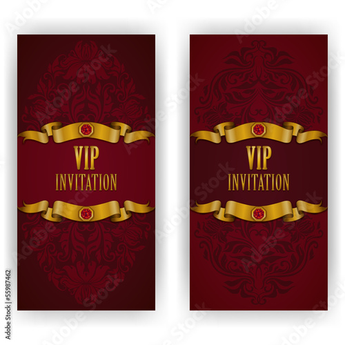 Elegant template for vip luxury invitation