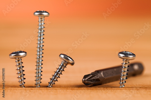 screws and wood mounting tools