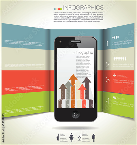 Infographics modern design background