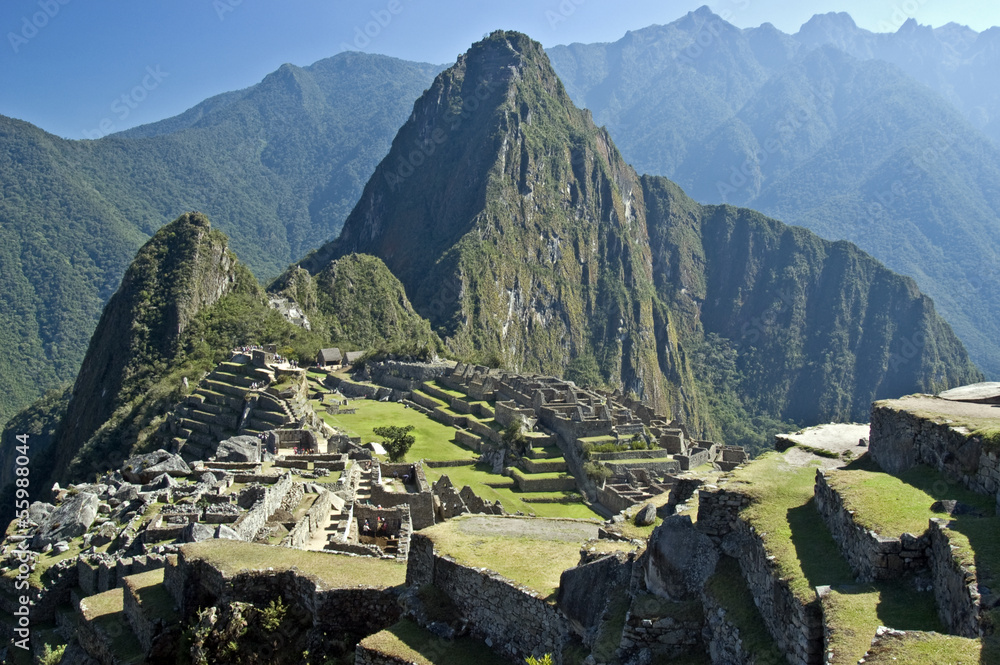 Machu Picchu, a pre-Columbian Inca site  in Peru