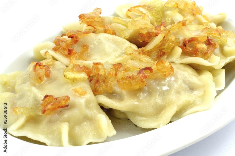 dumplings with meat, cabbage and onion dumplings with meat, cabbage and onion