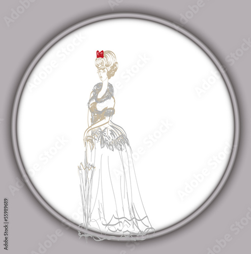 The lady with an umbrella.1