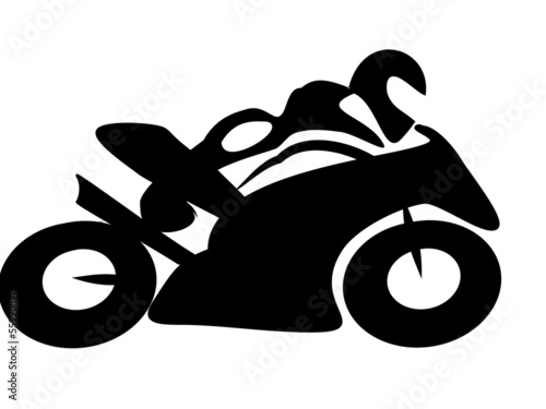 Motorrad Rennen Tribal BW