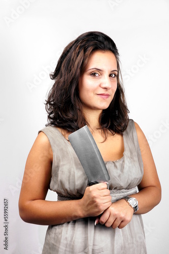 Фотография Girl with cleaver