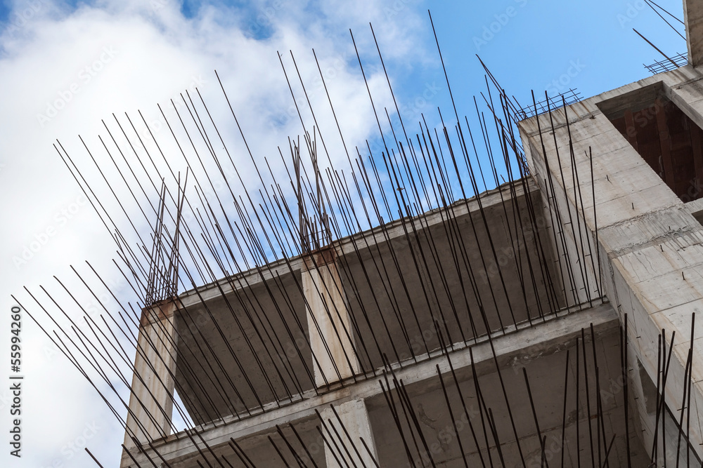 Fototapeta premium Modern building under construction
