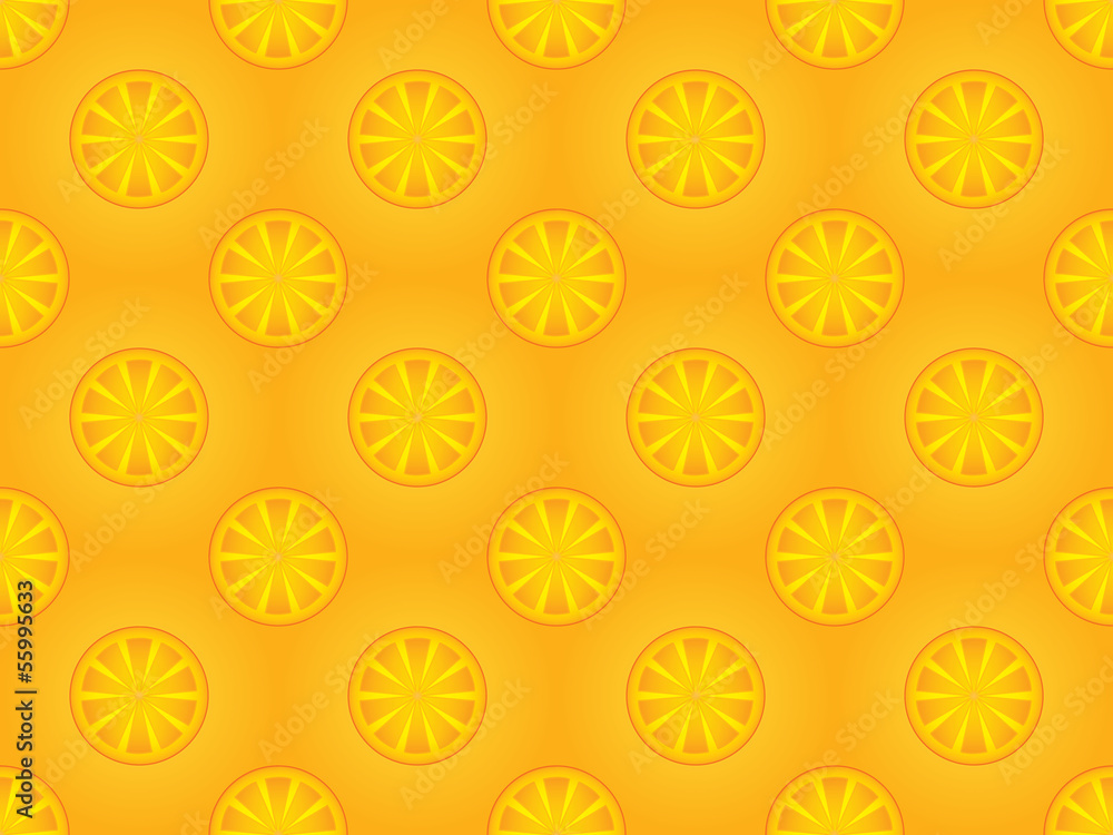 Fototapeta premium seamless pattern with orange slices