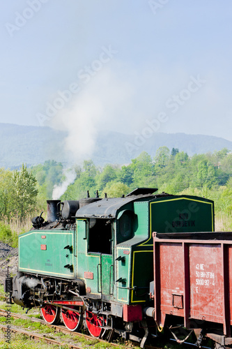 steam locomotive, Durdevik, Bosnia and Hercegovina