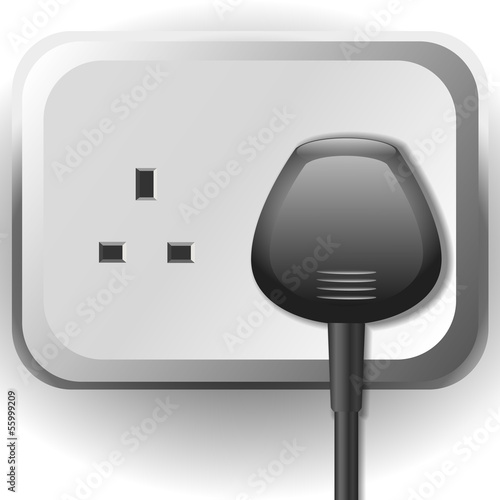 Electrical socket with cable