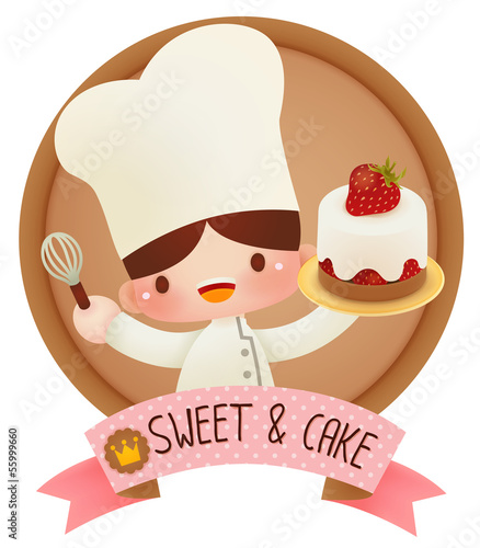 Cute cartoon chef