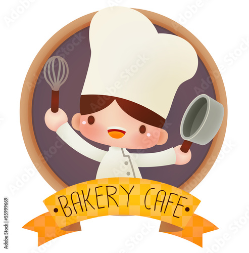 Cute cartoon chef