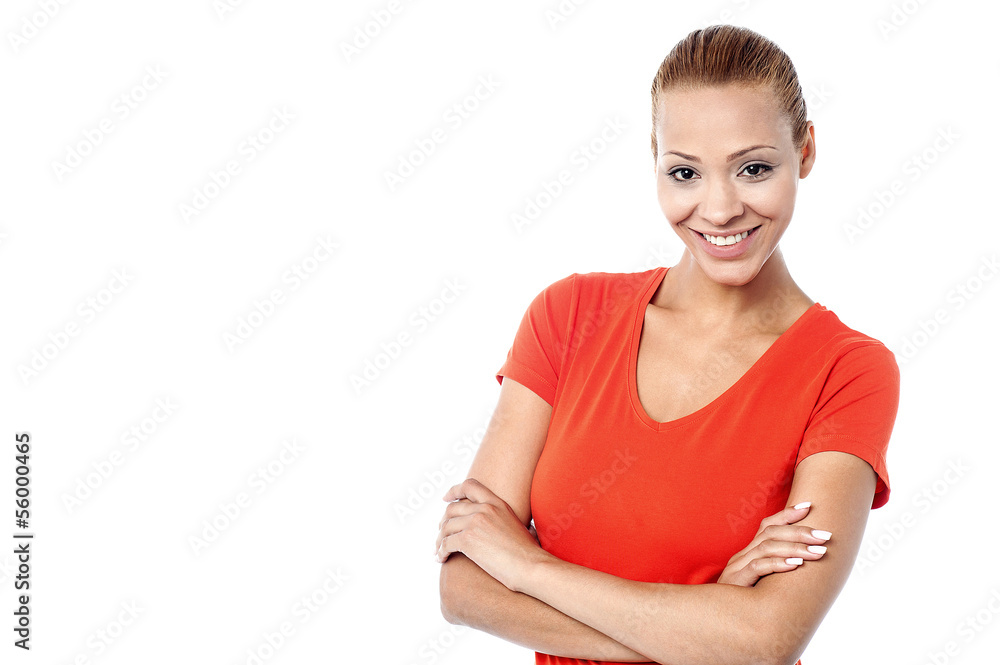 Confident young pretty woman Confident young pretty woman