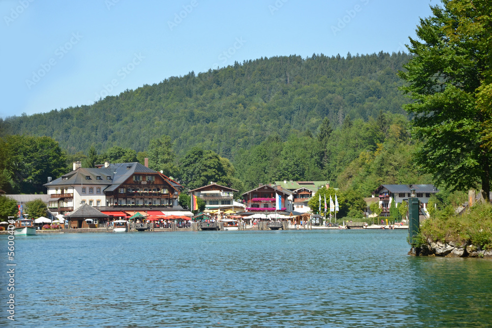 Fototapeta premium konigssee harbour