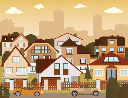 Suburban houses