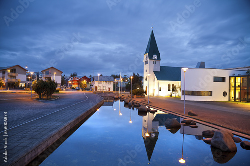 Obraz na płótnie Hafnarfjordur , Iceland. w salonie