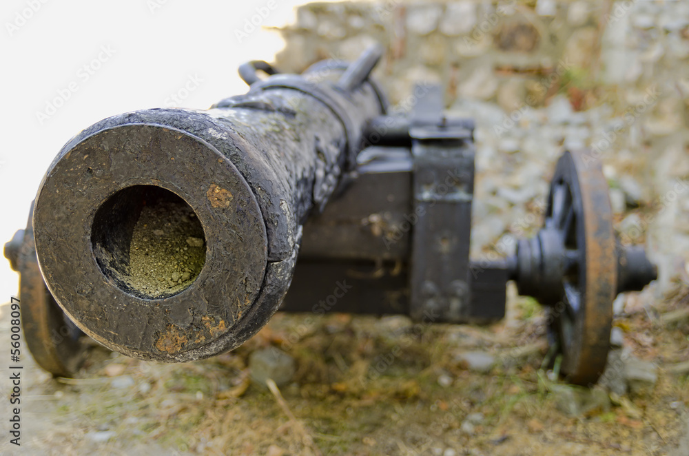 Old cannon from Brasov fortress