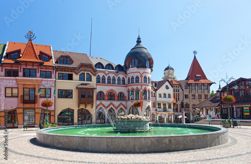 Europe square in Komarno . Slovakia photo