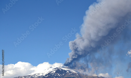 Etna volcano eruption - Catania, Sicily
