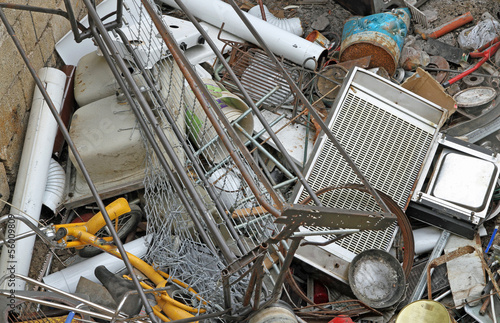 irons left in a landfill hazardous metals