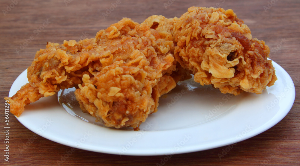 Fried Chicken on a plate Fried Chicken on a plate