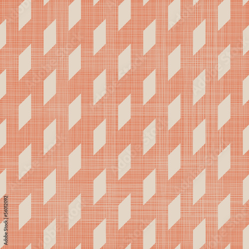 abstract geometric seamless pattern in faded orange