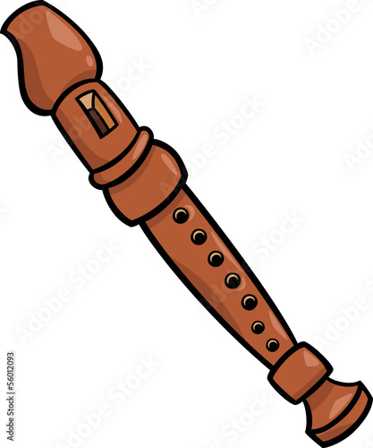 flute musical instrument cartoon