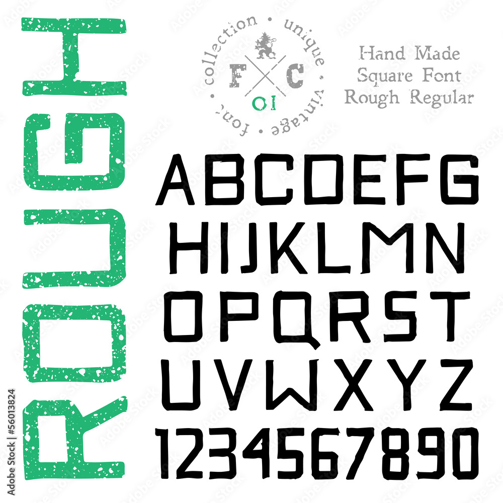 Handmade retro font Handmade retro font