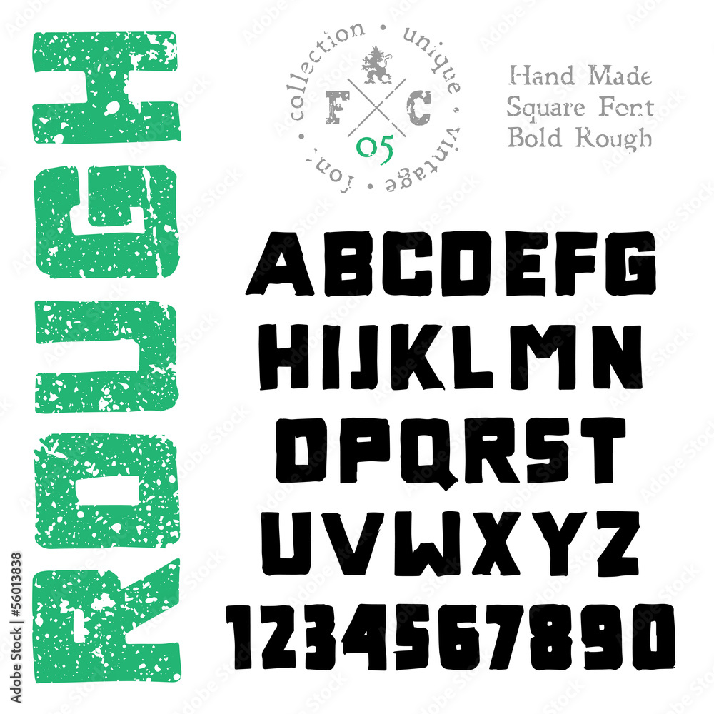 Handmade retro font Handmade retro font