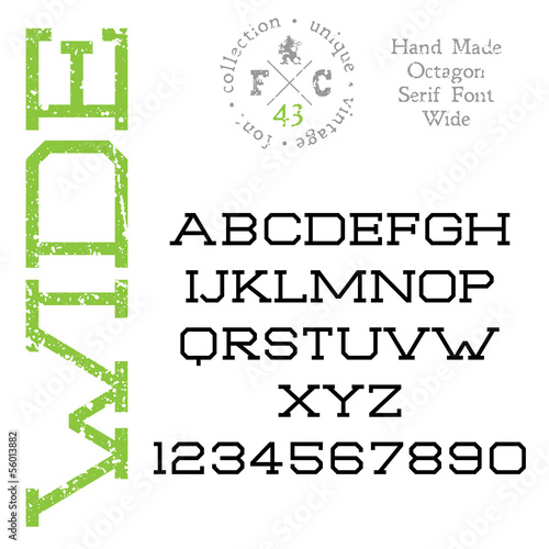 Handmade retro font