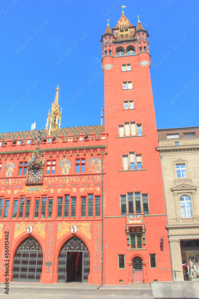 Baseler Rathaus Basel (HDR)