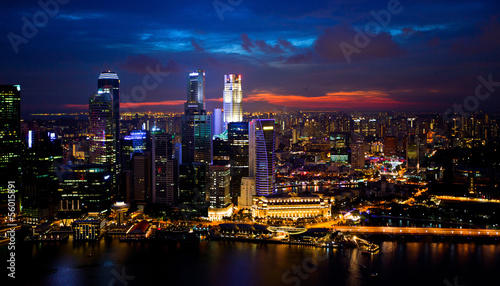 Fototapeta Naklejka Na Ścianę i Meble -  Skyscrapers of Singapore
