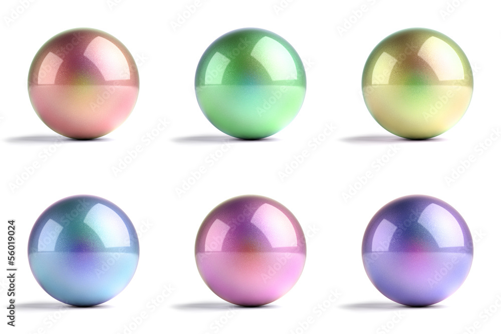 Metallized Iridescent spheres - Icons buttons isolated Metallized Iridescent spheres - Icons buttons isolated