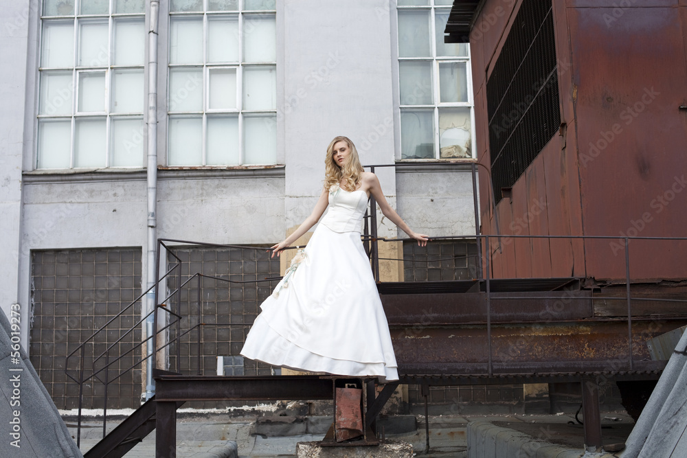 Beautiful girl in the image of the bride Beautiful girl in the image of the bride