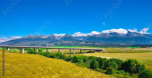 Rural landscape under clear sky  Slovakia