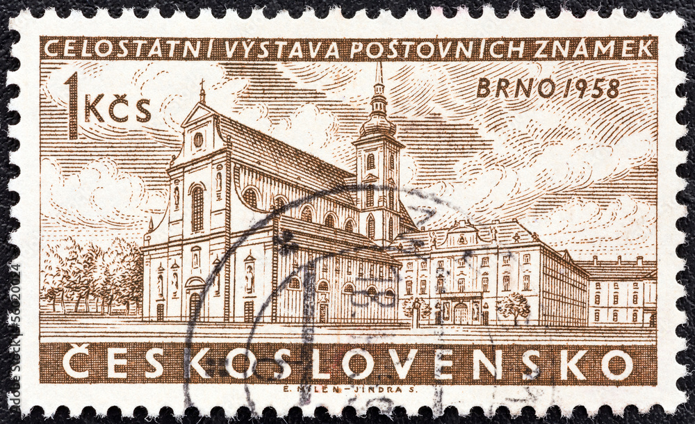 St. Thomas's Church, Red Army Square (Czechoslovakia 1958)
