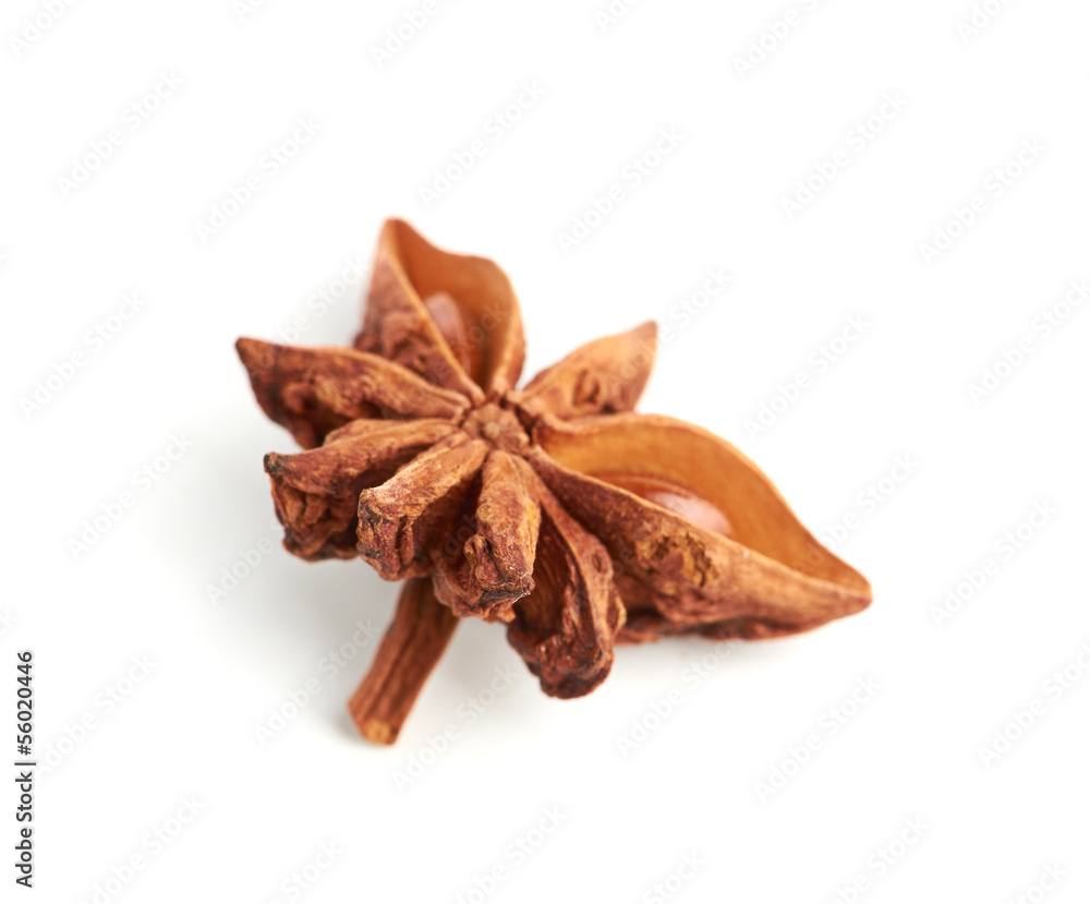 Obraz premium Star anise isolated on white background