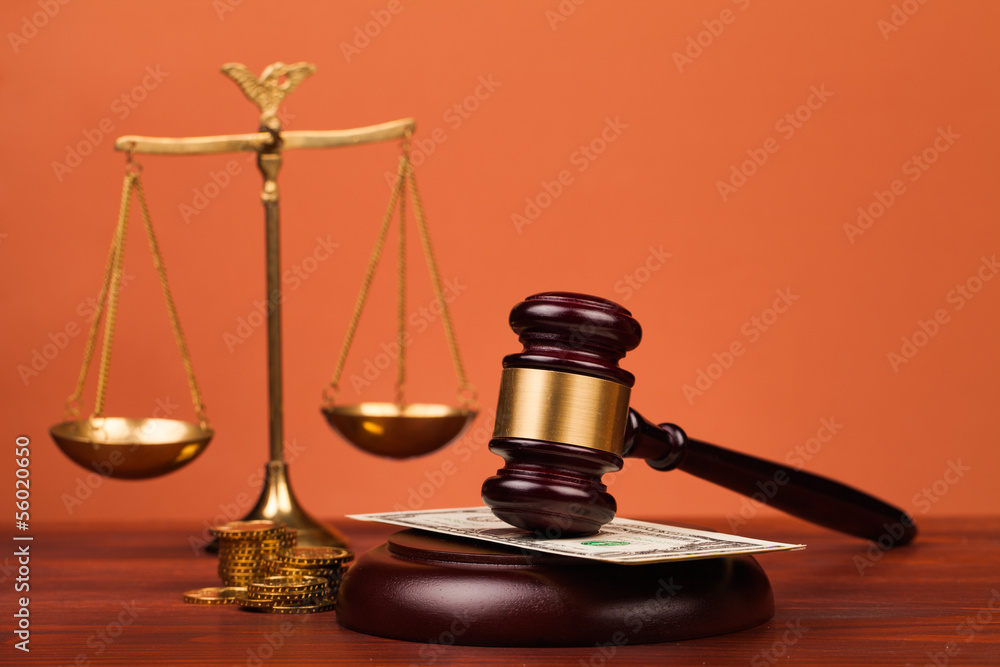 gavel, money , and scales of justice gavel, money , and scales of justice