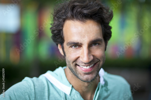 Portrait of a Spanish, Man Smiling